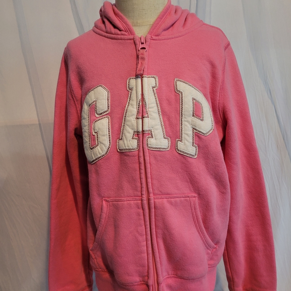 Gap kids zip hoodie size 10 pink